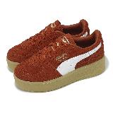 Puma 休閒鞋 Palermo Elevata Wns 女鞋 紅 白 麂皮 復古 膠底 厚底 德訓鞋 39934803