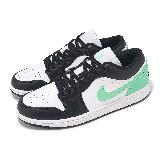 Nike 休閒鞋 Air Jordan 1 Low Green Glow 男鞋 黑 蒂芬妮綠 553558-131