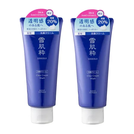 20週年增量版-KOSE高絲 雪肌粹潔淨洗面乳144g 2入組