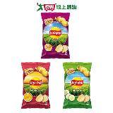 樂事洋芋片系列(炙鹽香蒜/韓式蜂蜜芥末/鮮切小黃瓜)(80G/包)【愛買】