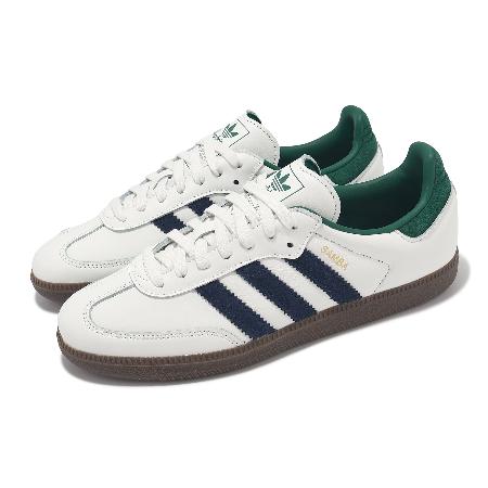 adidas 德訓鞋 Samba OG 男鞋 女鞋 白 綠 藍 休閒鞋 復古 焦糖底 愛迪達 IH4882