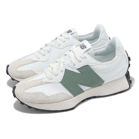 New Balance NB 休閒鞋 327 男鞋 女鞋 白 深杜松綠 復古 麂皮 U327SKC-D
