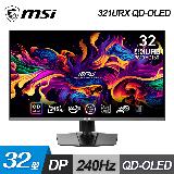【MSI 微星】32型 MPG 321URX QD-OLED 電競顯示器