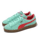 Puma 休閒鞋 Suede Terrace 男鞋 女鞋 湖水綠 紅 復古 板鞋 麂皮 39645105