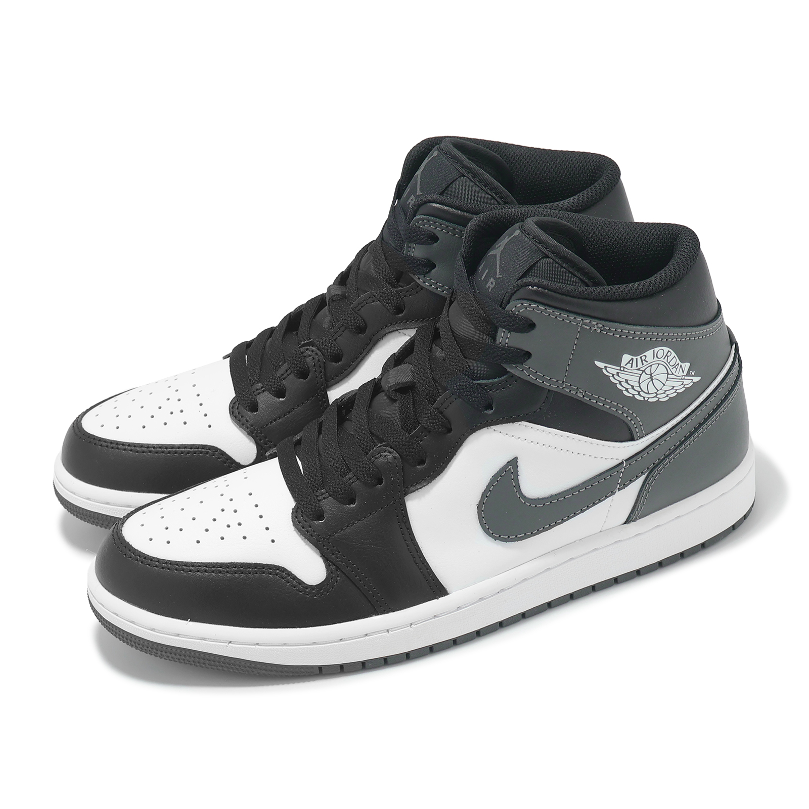 Nike 休閒鞋 Air Jordan 1 Mid Iron Grey 男鞋 鐵灰 黑 AJ1 DQ8426-001