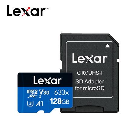 【Lexar 雷克沙】633x UHS-I A1 U3 128G microSD 記憶卡