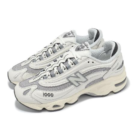 US6.5=24.5CM New Balance 休閒鞋 1000 男鞋 女鞋 米白 灰銀 緩震 未來感 NB M1000MEW-D