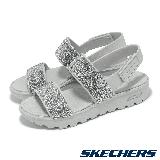 Skechers 涼鞋 Arch Fit Footsteps-Elegance 女鞋 銀灰 支撐 緩衝 水鑽 雙帶 111305GRY