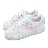 Nike 休閒鞋 Wmns Air Force 1 07 女鞋 白 粉紅 藍 AF1 荔枝皮 IH0640-161