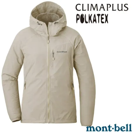【mont-bell】女 LT SHELL PARKA 輕量防撥水連帽風衣.高效能輕便防風 1106646 IV 象牙白