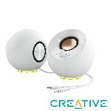 【CREATIVE】Pebble SE USB RGB 桌上型喇叭《白色》