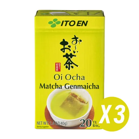 伊藤園 ITOEN 國產Oi Ocha抹茶玄米茶包 三盒入 涼茶熱茶冷沖熱泡 天然純茶點心茶 大谷翔平代言 