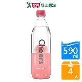 Cheers水蜜桃氣泡水590mlx4【愛買】
