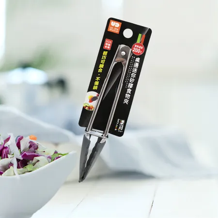 桌邊迷你矽膠食物夾-18cm-3支(食物夾)