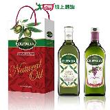 Olitalia 奧利塔 特級初榨橄欖油1000ml+葡萄籽油1000ml禮盒組 DOLEE1444【愛買】