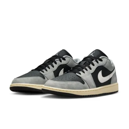 Nike Air Jordan 1 Low Light Smoke 麂皮灰黑 HQ2010-012