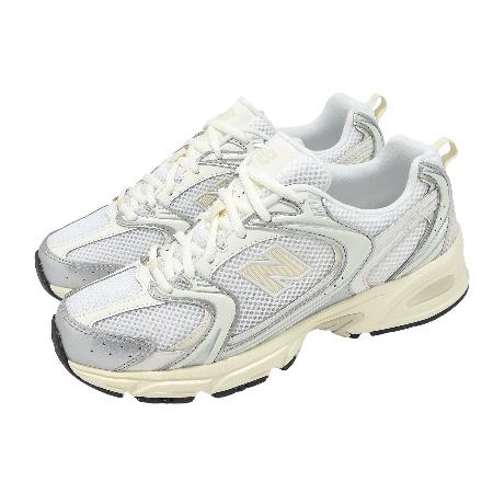  New Balance 休閒鞋 530 男鞋 女鞋 金屬銀 亞麻 情侶鞋 拼接 緩衝 復古跑鞋 NB U530ESB-D