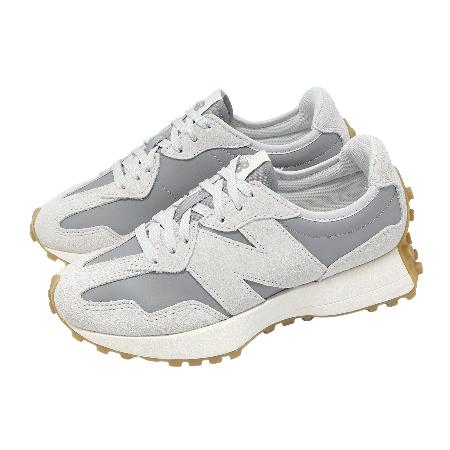 New Balance NB 休閒鞋 327 女鞋 灰 白 復古 麂皮 膠底 紐巴倫 WS327KAY-B
