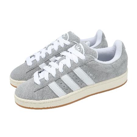 adidas 愛迪達 休閒鞋 Campus 00S 男鞋 灰 白 麂皮 經典 復古 Y2K 三葉草 JQ4109