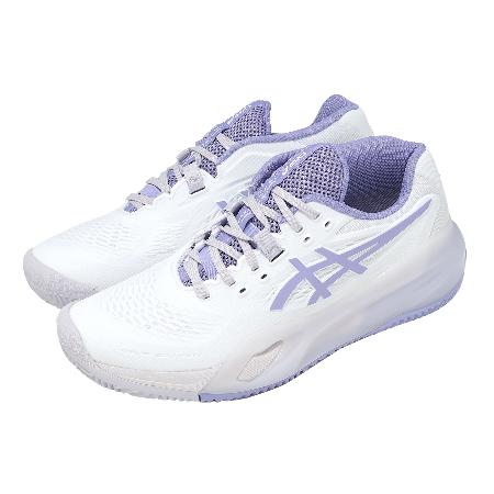 Asics 亞瑟士 網球鞋 Gel-Resolution XClay 女鞋 白紫 陽光雙賽 支撐 1042A277105