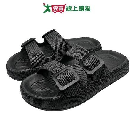 厚底雙帶室外拖MA023黑23-28cm