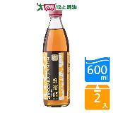百家珍膠原蛋白蜂蜜醋600ML【兩入組】【愛買】