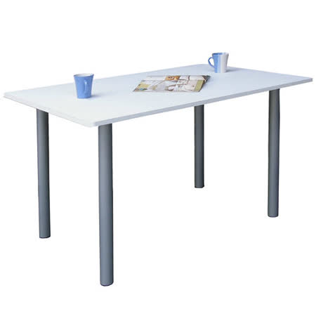 素雅白色會議桌/工作桌/書桌/電腦桌- (台灣製)