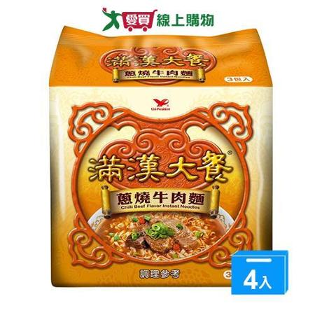 統一滿漢大餐蔥燒牛肉麵187Gx12入(箱)