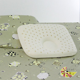 【凱蕾絲帝】純天然馬來西亞進口嬰兒造形乳膠圓枕