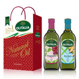 Olitalia奧利塔葡萄籽油+玄米油禮盒組(1000mlx2瓶)