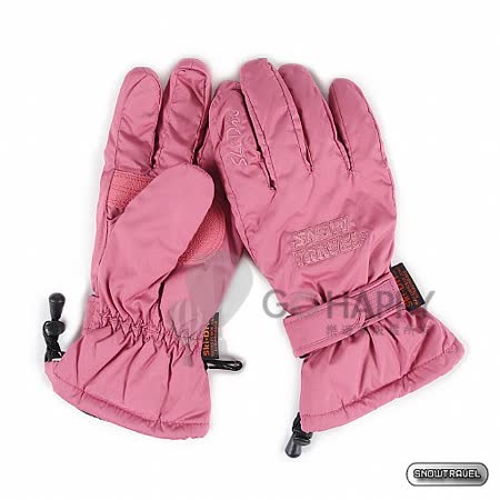 SNOWTRAVEL POLARTEC保暖透氣雙層防風手套(粉紅)