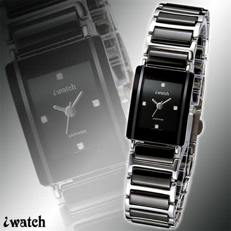 iwatch 方形個性時尚陶瓷錶(小)
