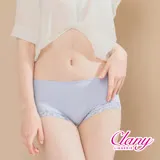 【可蘭霓Clany】微性感蕾絲抗敏M-XL內褲 (低調灰 2171-61) 透氣 親膚