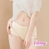 【可蘭霓Clany】微性感蕾絲抗敏M-XL內褲 (初暮黃 2171-71) 透氣 親膚