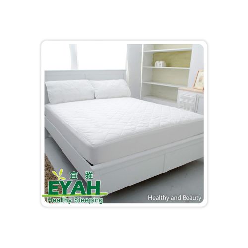 【超值買一送一】EYAH宜雅- 雙人防水床包式保潔墊5尺x2+防水枕頭保潔墊x4