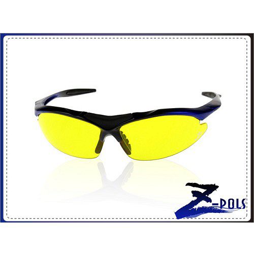 【視鼎Z-POLS旗艦系列】PC防爆增光黃 頂級黑藍漸烤漆 TR超彈性舒適材質 UV4運動眼鏡，全新上市