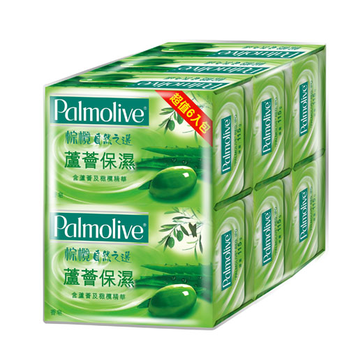 ★買一送一★棕欖自然之選香皂-蘆薈保濕115g*6