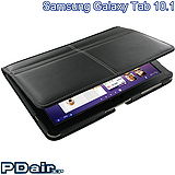 SAMSUNG Galaxy Tab 10.1 P7500 / P7510 專用PDair側翻可站立式小牛皮皮套-輕便款