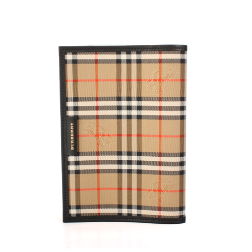 BURBERRY 經典格紋萬用封套-黑邊 (不含本子)