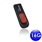 威剛 ADATA C008 16GB 日系簡約 滑動式隨身碟 -紅黑