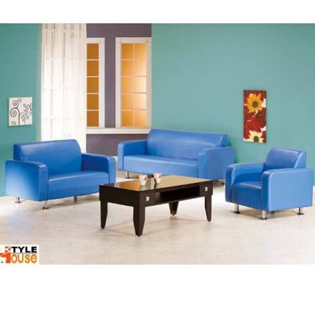 金吉利~(藍色)PVC皮沙發~1+2+3人組