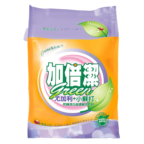 加倍潔小蘇打防蹣濃縮洗衣粉補充包2kg