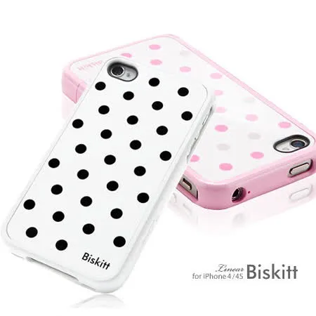 SGP iPhone 4 / 4S Case Linear Biskitt 可愛圓點系列保護殼