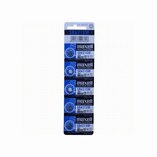 日本品牌 水銀電池 maxell SR621SW(一卡5入)