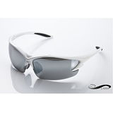 【視鼎S-MAX系列極限酷炫款】質感全白框流線設計 搭頂級PC強化鏡片 運動太陽眼鏡！(兩色可選)
