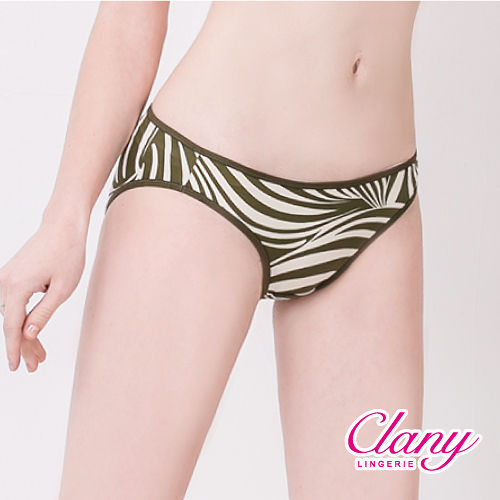 【可蘭霓Clany】時尚斑馬紋M-XL內褲(寧謐綠 3985-85)