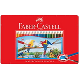 Faber-Castell 36色色鉛筆紅色精緻鐵盒