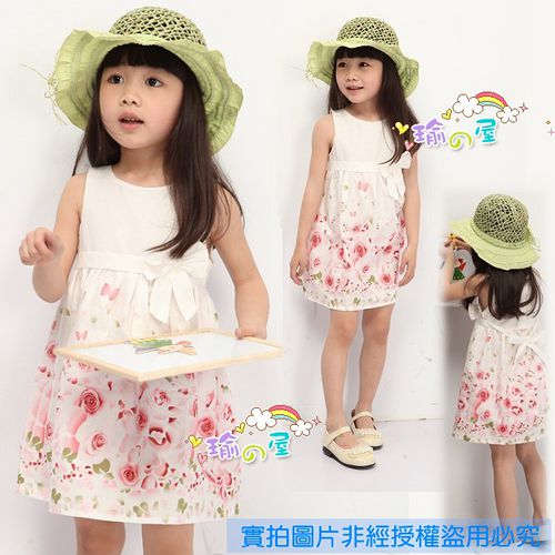 夏日《玫瑰蝴蝶結》甜美氣質小洋裝【現貨+預購】
