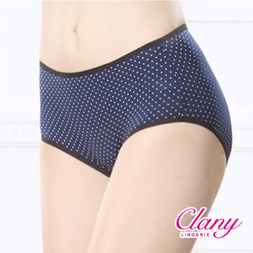 【可蘭霓Clany】俏皮點點透氣M-XL生理褲 理智藍 2167-55