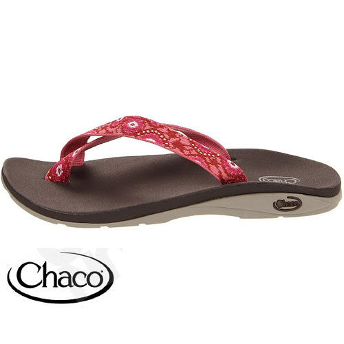 【美國 Chaco】女款 戶外織帶運動舒適夾腳拖鞋-夾腳款/蕾絲花瓣 CH-ETW22H238